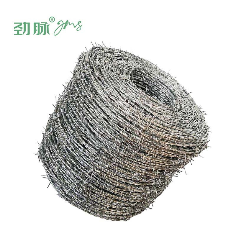 劲脉 镀锌钢丝刺绳 100米三股4.1mm丝粗 卷高清大图