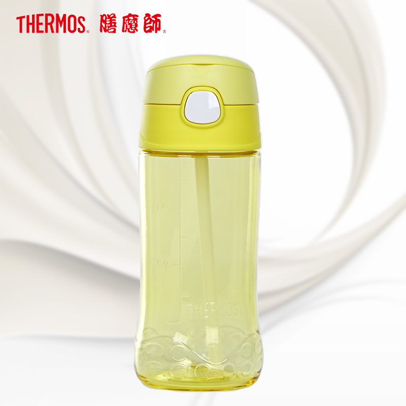 膳魔师(Thermos)F4011T儿童学生可爱卡通吸管杯膳魔師塑料杯牛奶杯子450ML 外出/家用 通用高清大图
