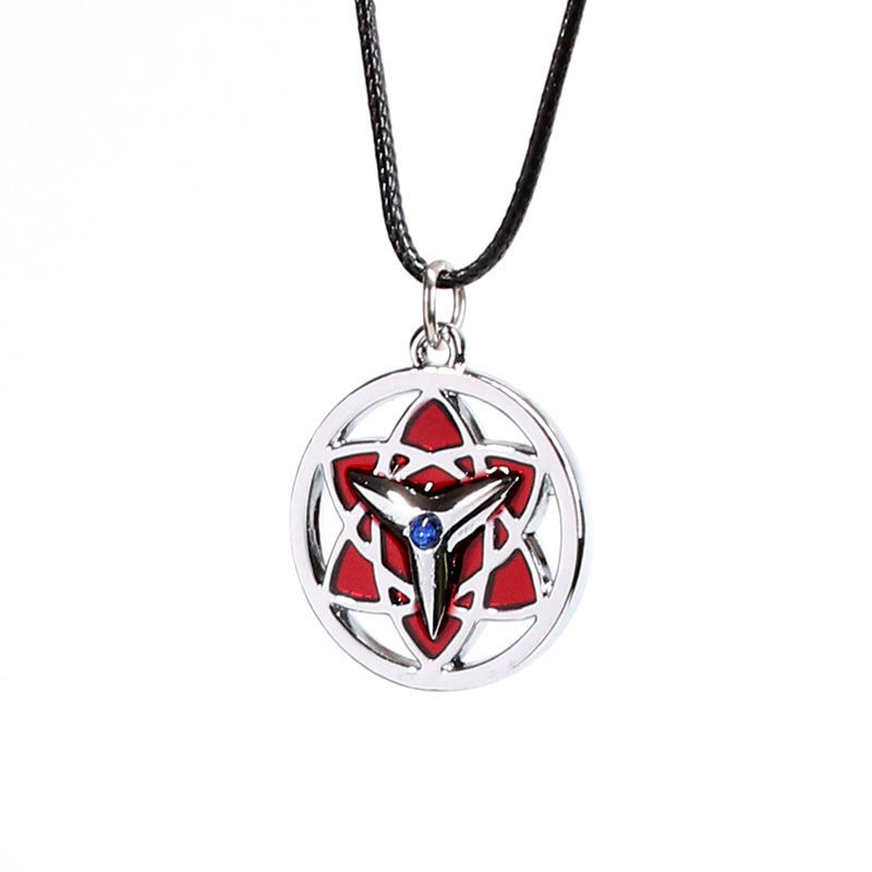 佐助万花筒 火影忍者佐助鼬万花筒卡卡西写轮眼九勾玉项链吊坠项坠