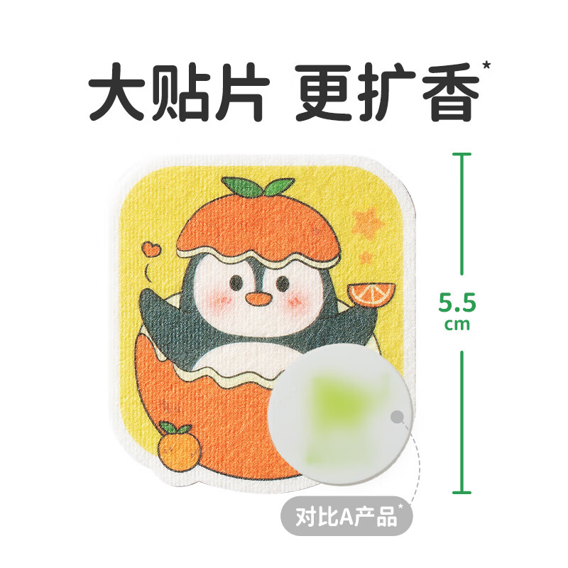 绿鼻子企鹅通气贴日用款日用8枚高清大图