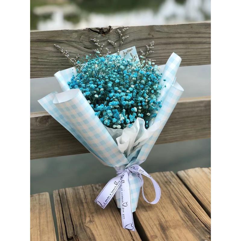 满天星干花大花束生日礼物女生闺蜜毕业照情人节圣诞花束礼物 fenghou