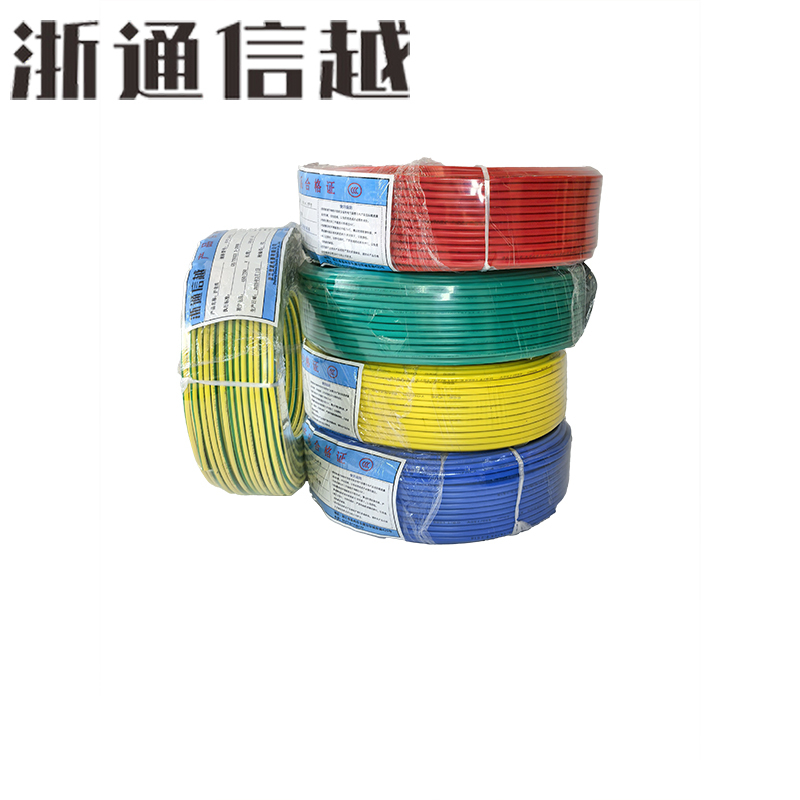 浙通信越 国标阻燃软铜电线 多颜色可选[100米/卷] ZR-BVR 1*2.5平方/卷高清大图