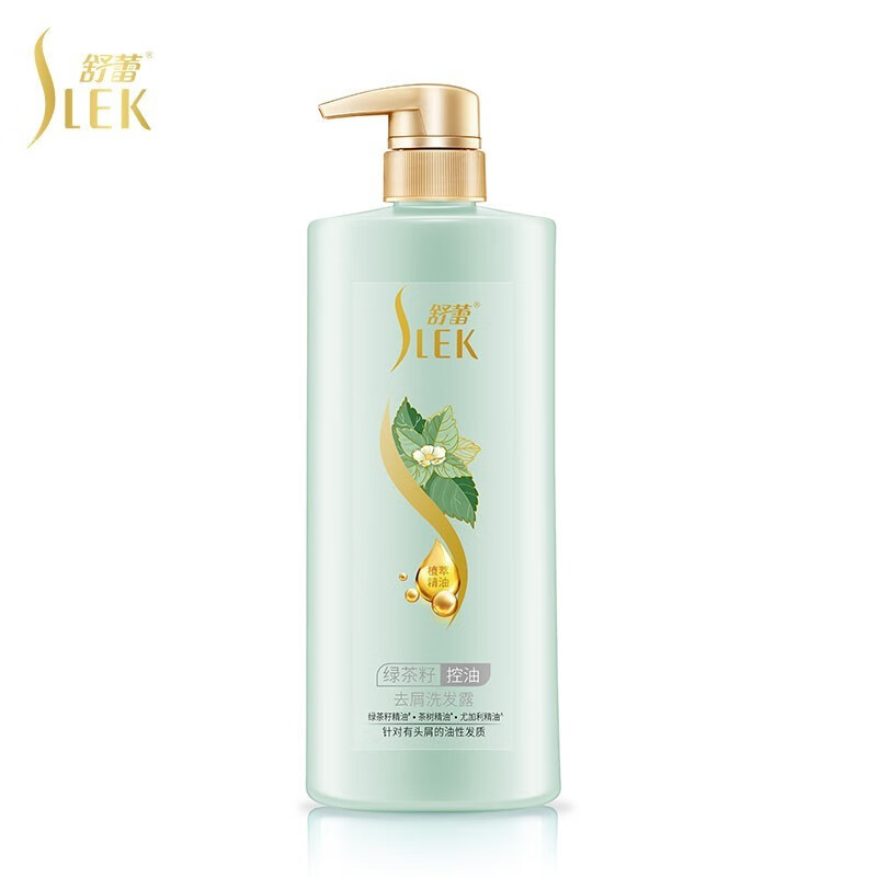舒蕾绿茶籽控油去屑洗发水500ml*2支高清大图