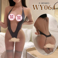 九里晴川内衣睡裙性感深v连体开裆女用免脱调味修身成人用品 WY064 均码