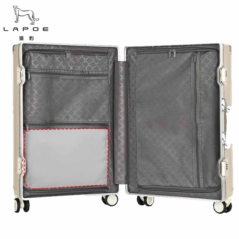 猎豹 铝框拉杆箱行李箱26寸 LB26H/个高清大图