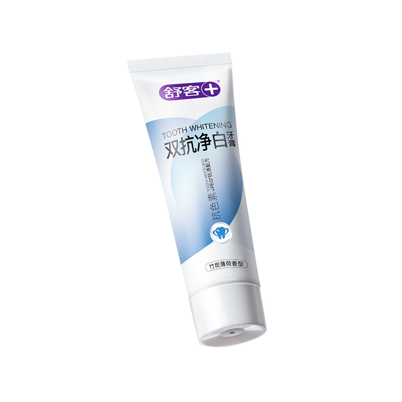 舒客+双抗净白牙膏160克竹炭薄荷味高清大图