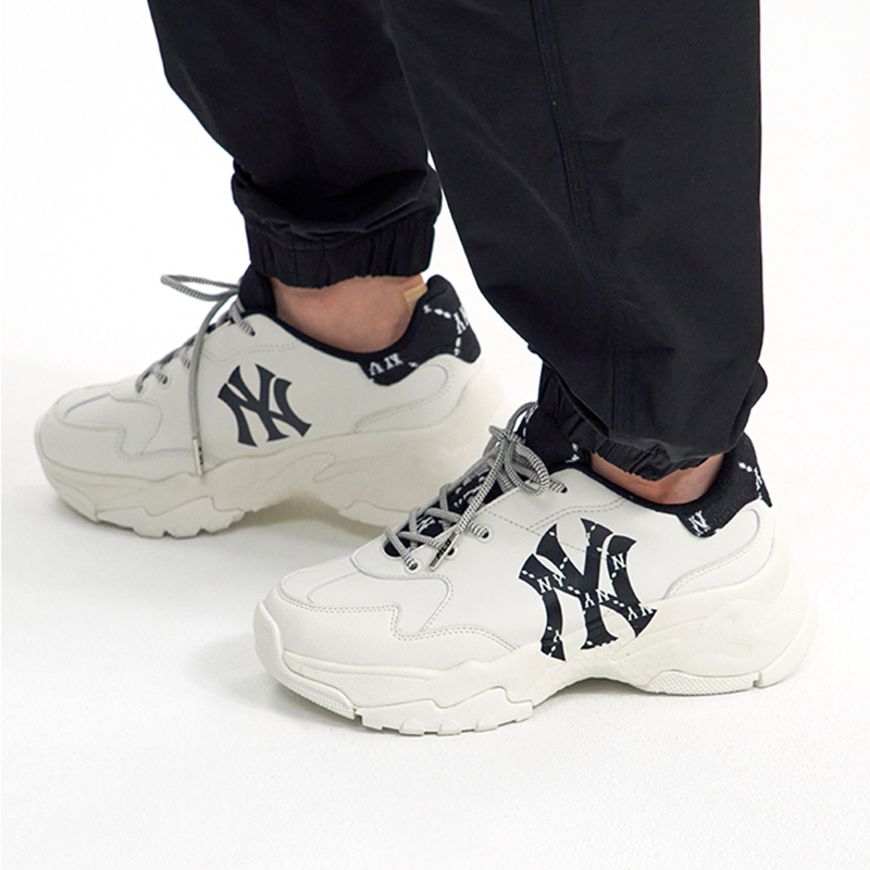 mlb 男女情侣老爹鞋老花运动休闲鞋增高鞋通勤秋季