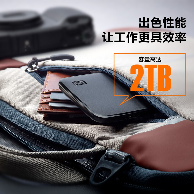 西部数据(WD) 1TB 移动固态硬盘(PSSD)SE新元素 SSD USB3.2接口 小巧便携 坚固防震 兼容Mac高清大图