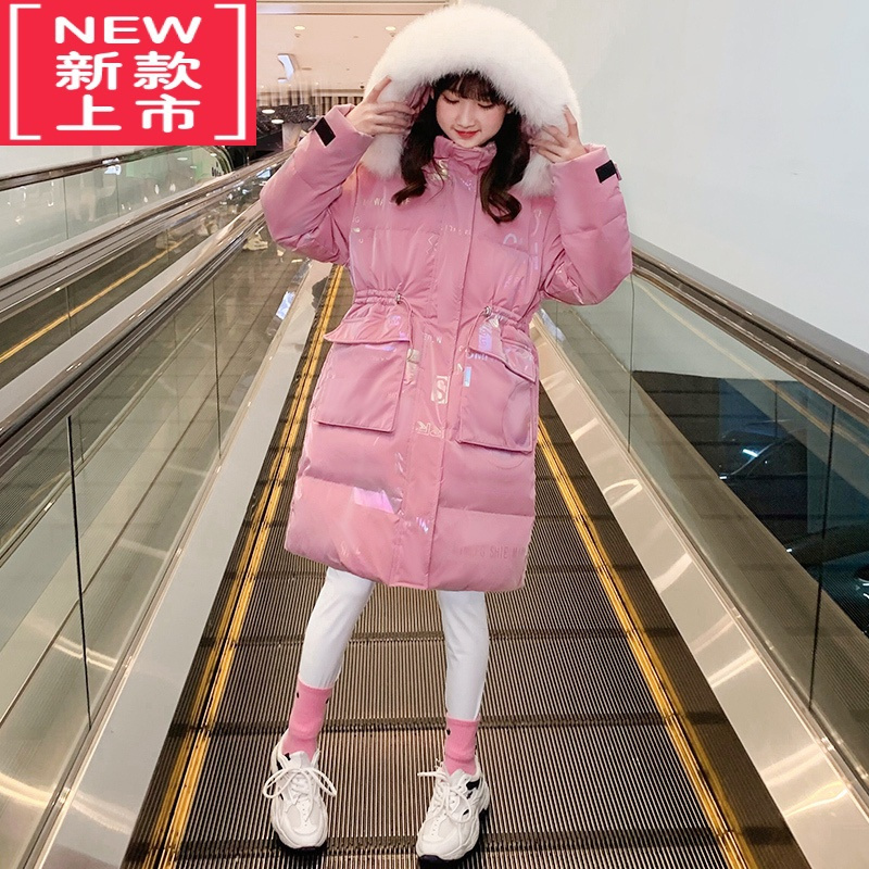 可莉允欧洲站女童时髦棉衣2022冬季新款儿童羽绒服洋气女孩免洗棉袄潮牌棉服