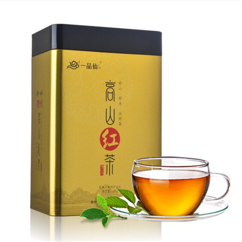 一品仙 茶叶 春茶 贵州高山红茶 遵义红茶 工夫红茶 办公用茶自饮400g