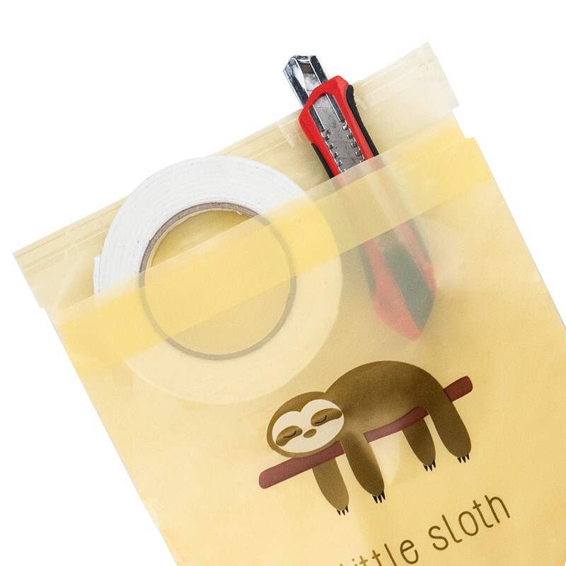 海斯迪克 粘贴式车载垃圾袋 HKY-246 黄色树懒 15只 1件高清大图