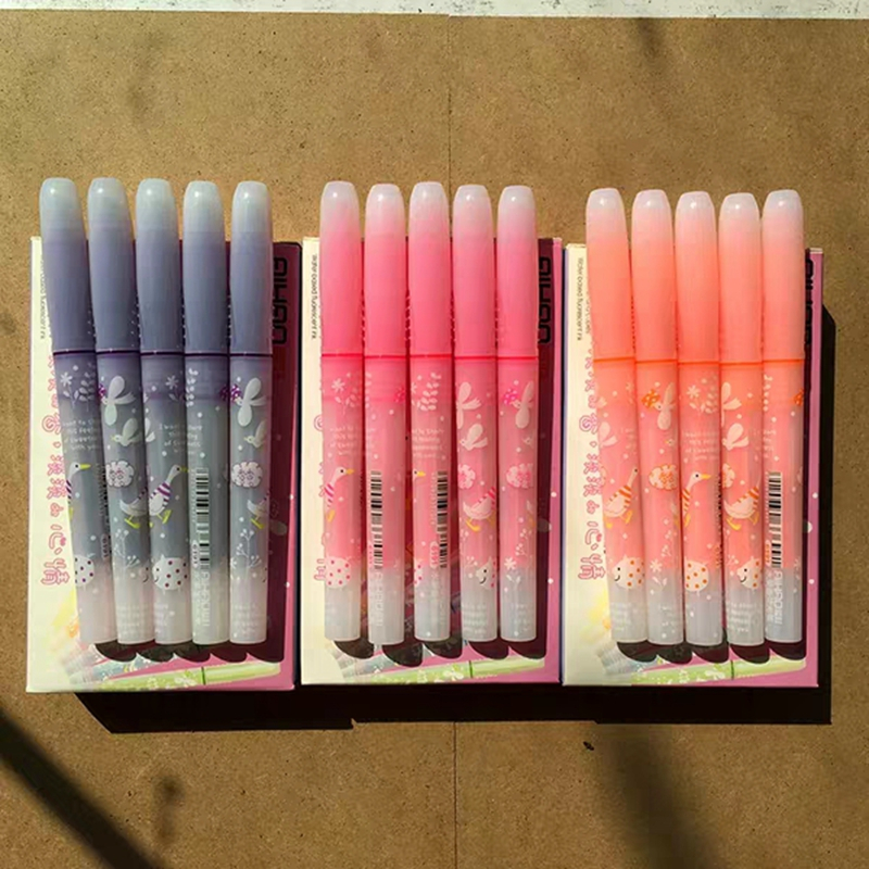 爱好水果香荧光笔6191香香笔标记笔学生用糖果色彩色闪光笔