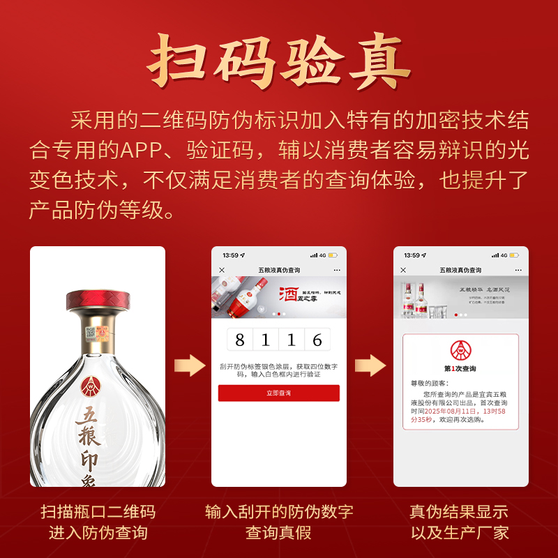 五粮液股份 商务宴请 五粮印象时代经典52度500ml*2瓶 纯粮食白酒礼盒高清大图