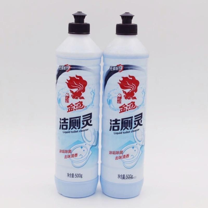 金鱼洁厕灵马桶清洁剂除臭除污除垢清洁用品 2*500g瓶起 2瓶*500g(金鱼洁厕)