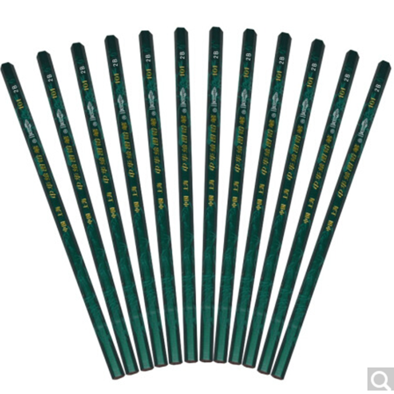 得力2b绘图铅笔考试铅笔12支盒黑色w01002参数