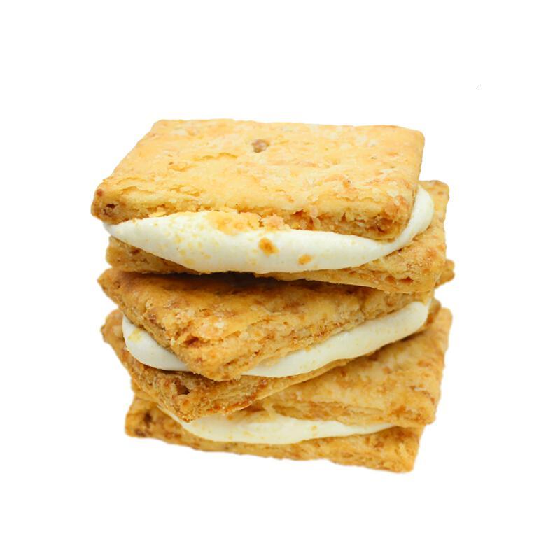 手工制作燕麦方块酥咸蛋牛扎牛轧糖夹心饼干酥脆糕点224g