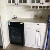 海尔(Haier) LC-102E 102升 冰吧冷柜 立式 展示柜 侧开门 冰柜小型家用 红酒柜 饮料冷藏柜 茶叶冰柜