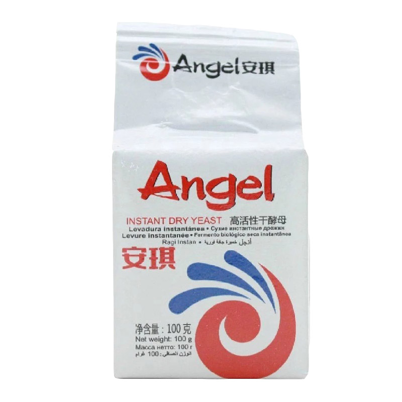 安琪(Angel) 低糖高活性干酵母(白色装)100g 袋装 自制面包 包子 面条 Angel发酵粉