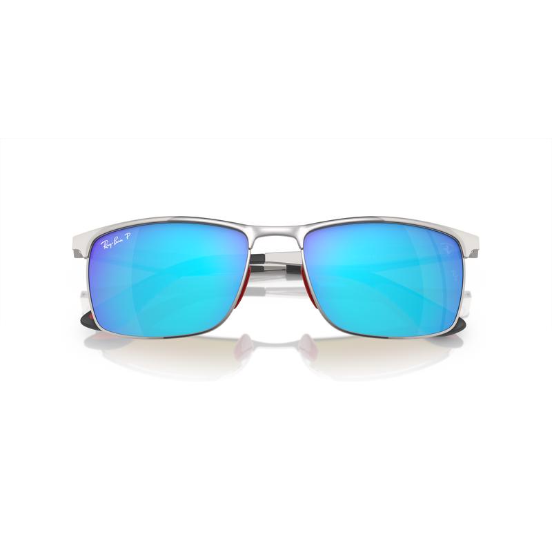 RayBan雷朋灰蓝渐变防眩光运动风矩形男士太阳镜高清大图