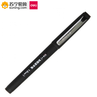 得力(deli) S34 中性笔 水笔1.0mm 12支/盒 一盒装 黑色