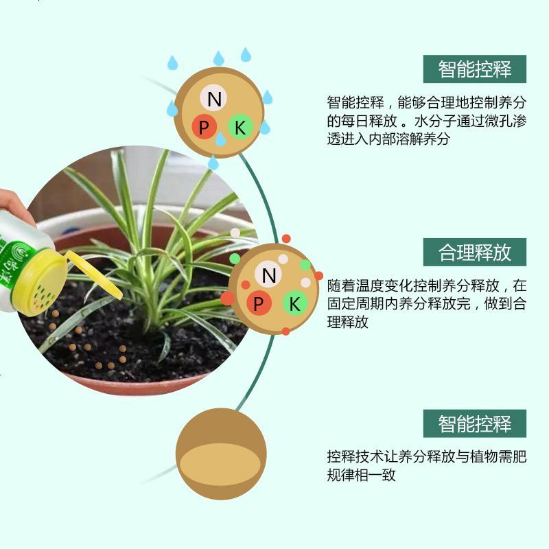 颗粒绿萝发财树通用型花肥料绿植盆栽家用三元复合肥