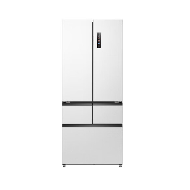 美菱 BCD-509WPU9CZX冰川白 法式五门双开门59.9cm超薄平嵌双系统制冰一级风冷冰箱高清大图