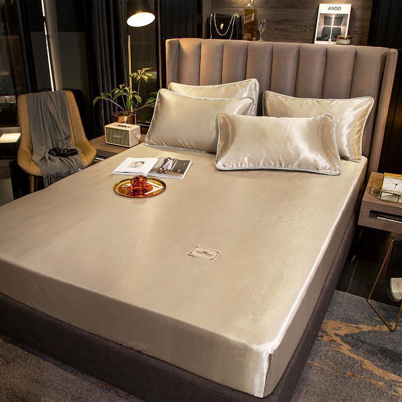 美帮汇夏季冰丝凉席三件套空调席床笠款1.8m床单人学生1.5米宿舍1.2席子 贵族-咖（床笠款） 1.8m（6英尺）床