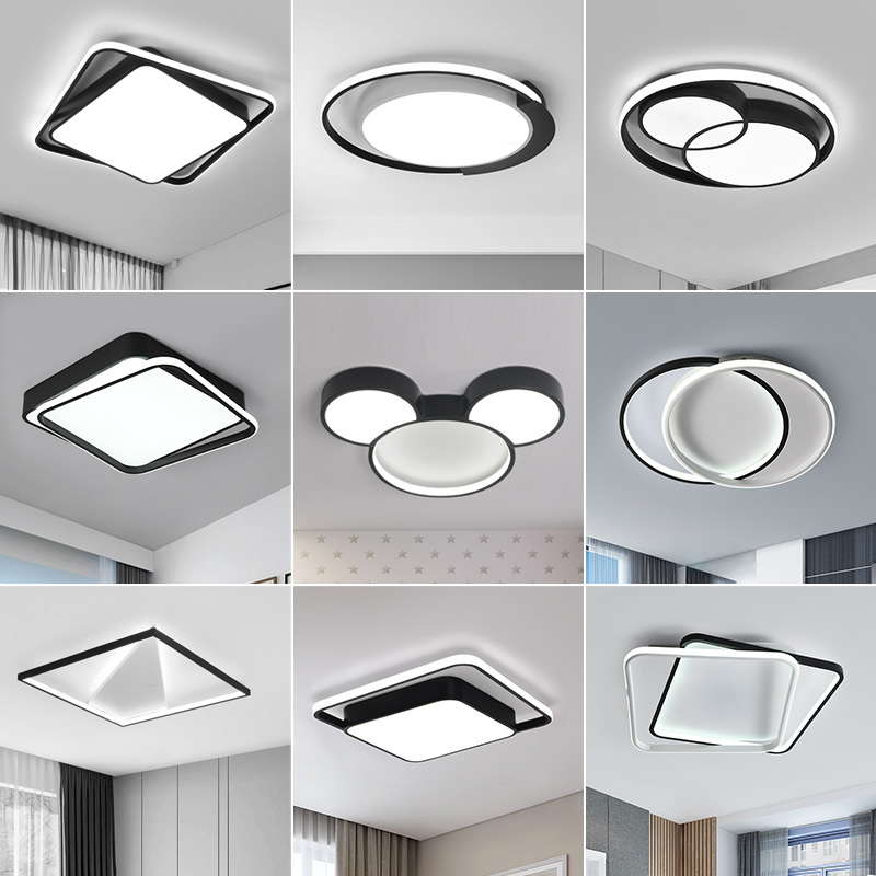 闪电客卧室led吸顶灯简约现代客厅房间灯创意个性北欧书房家用节能