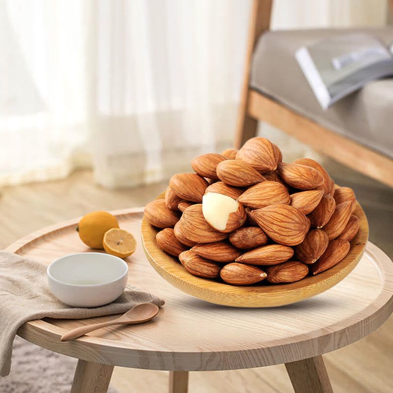 如水坚果果干休闲零食 如水山杏仁630g图片