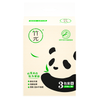 心相印竹π系列15包120抽三层塑装面巾纸(箱装)