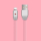 2条装锌合金高速数据线 支持快充 适用于苹果iphone6/6s/7/苹果11/8/X ipad 灰色