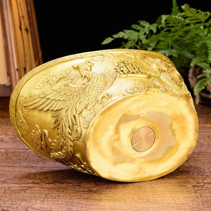 家柏饰(CORATED)铜元宝摆件 金元宝存钱罐客厅电视柜家居装饰工艺品图片