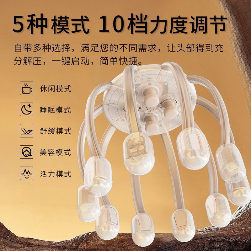 和正(HEZHENG) 多维度头部解压机HZ-RELAX-1 温润白高清大图