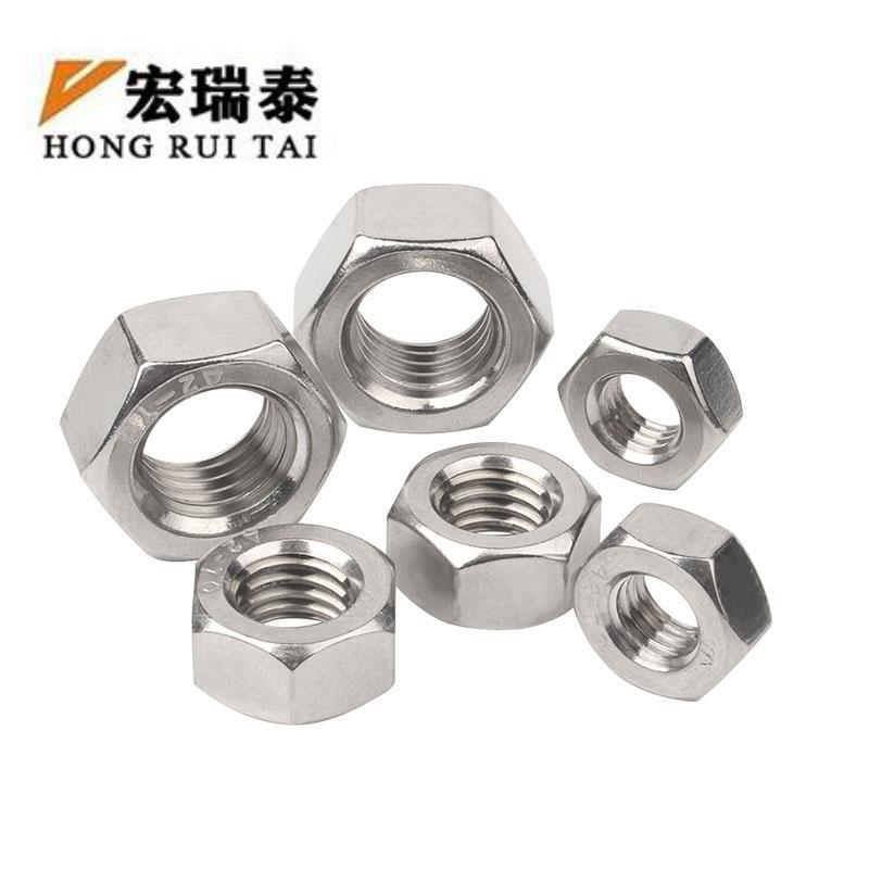 宏瑞泰 304不锈钢六角螺母 6.8级 M10 个高清大图