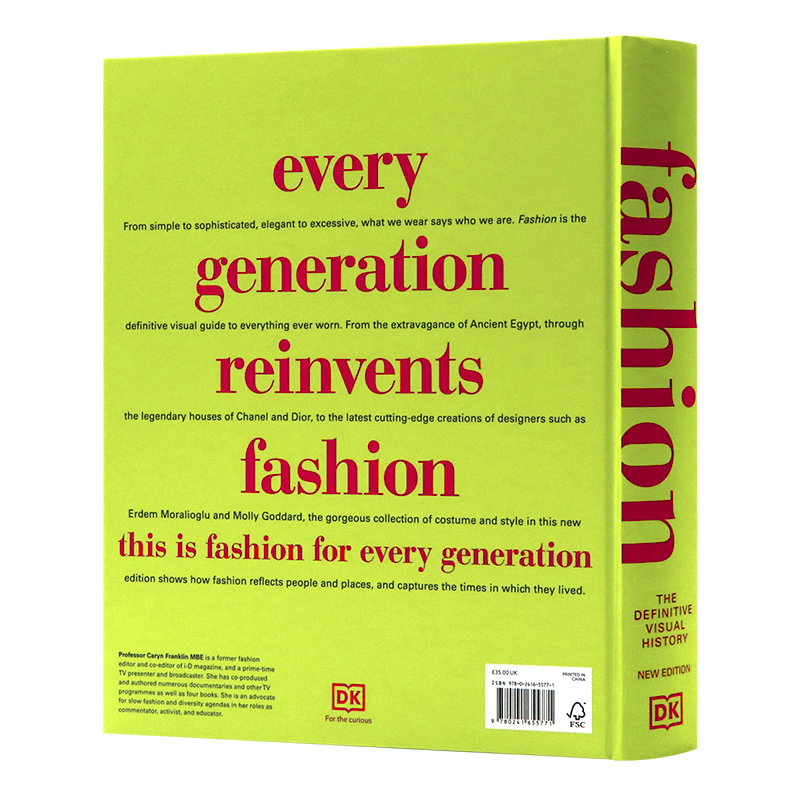 [正版]DK时尚视觉指南英文原版 Fashion The Definitive Visual History 从古埃及高清大图