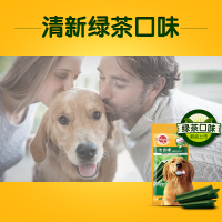 宝路成犬大型犬洁齿棒清新绿茶宠物零食115g