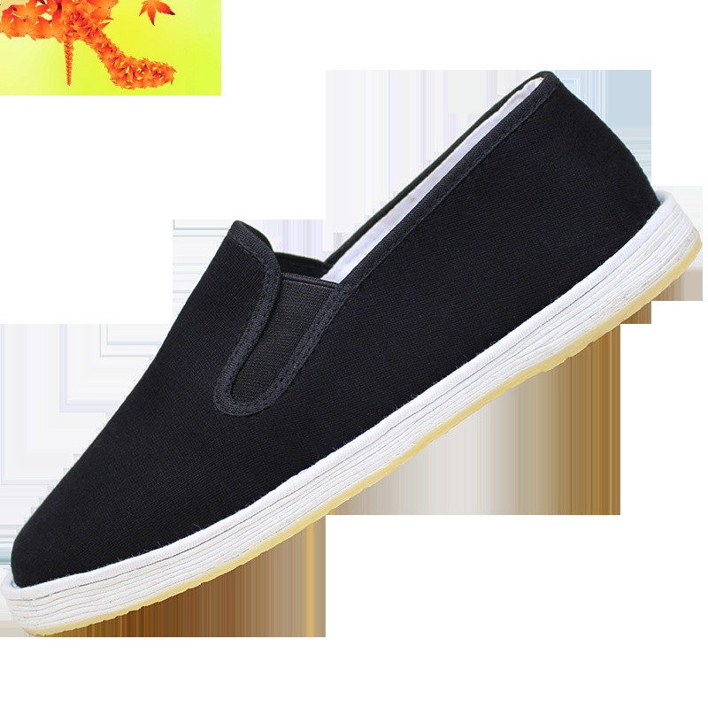 千层底布鞋男机纳牛筋贴胶底布鞋爸爸众多良品手工方口简畅