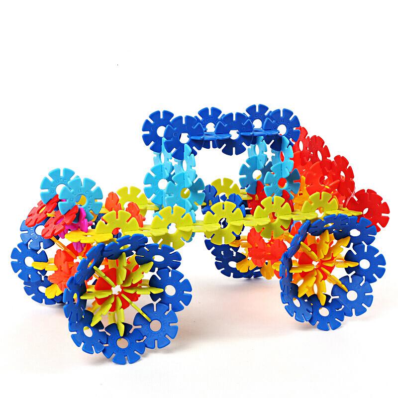 花片玩具 雪花片教学用花片玩具儿童积木拼插装小孩安全幼儿园加厚