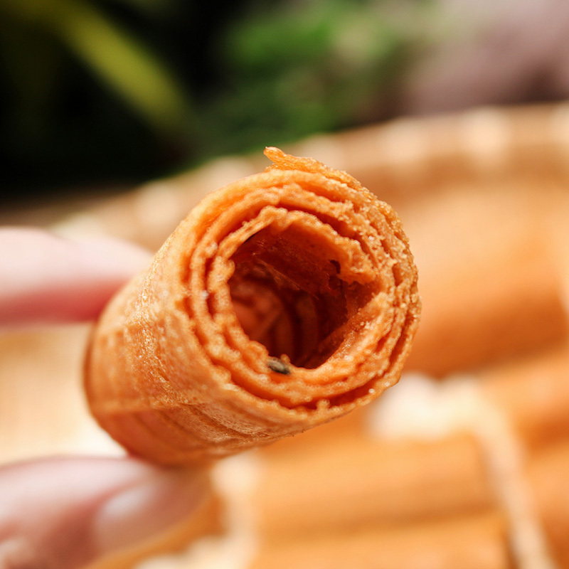 老式红糖烤蛋短卷酥350g健康休闲零食鸡蛋卷米花
