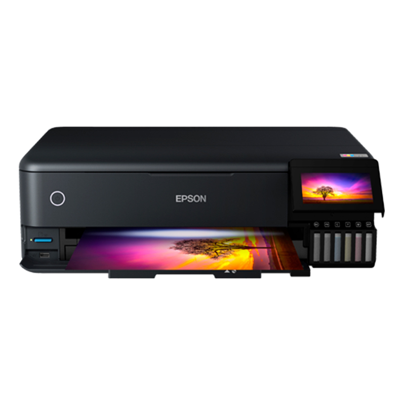 爱普生(EPSON)L8188 A3+6色彩色喷墨连供高端墨仓式照片打印机打印复印扫描三合一一体机无线WIFI打印专业照片文档相馆图片打印机替代L1800套餐三