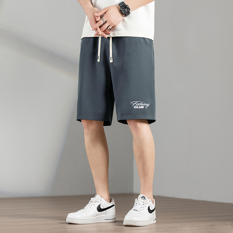 伊夫狼爪yifulangzhua夏季时尚休闲运动短裤男印花松紧宽松微弹男士五