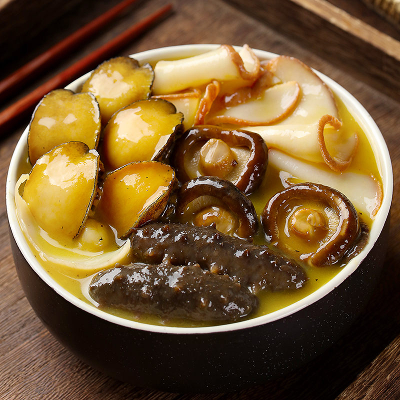 海天下顺丰金汤佛跳墙海鲜250g3加热即食鲍鱼海参花胶