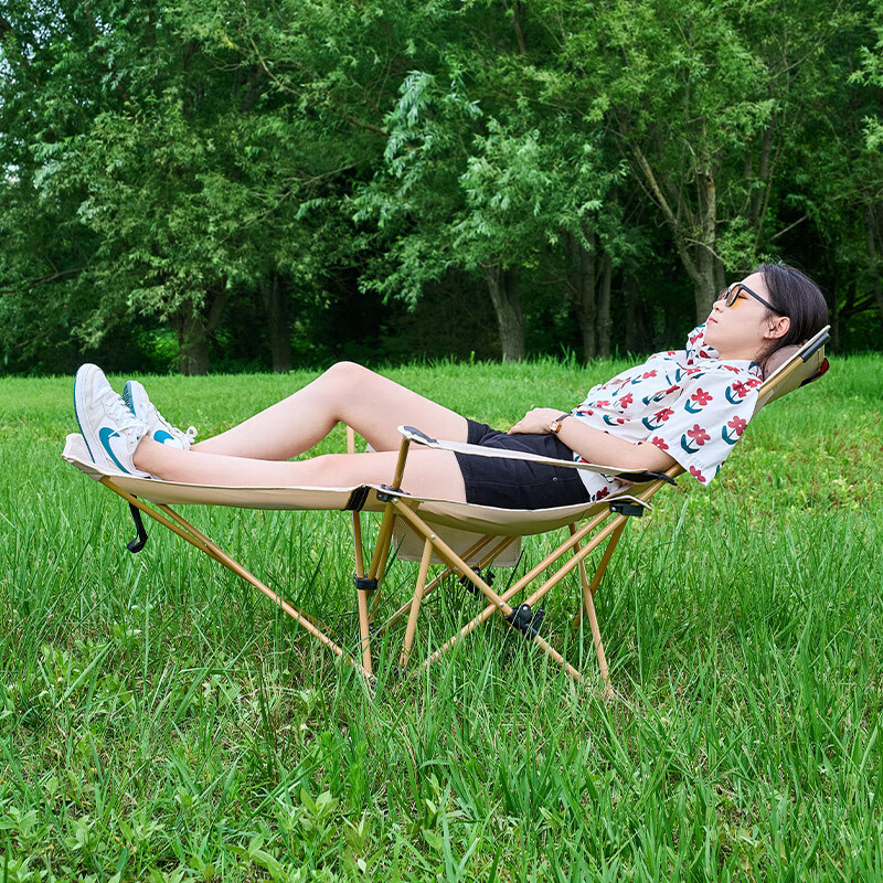 尚烤佳 户外露营便携可折叠躺椅SKJ-461高清大图