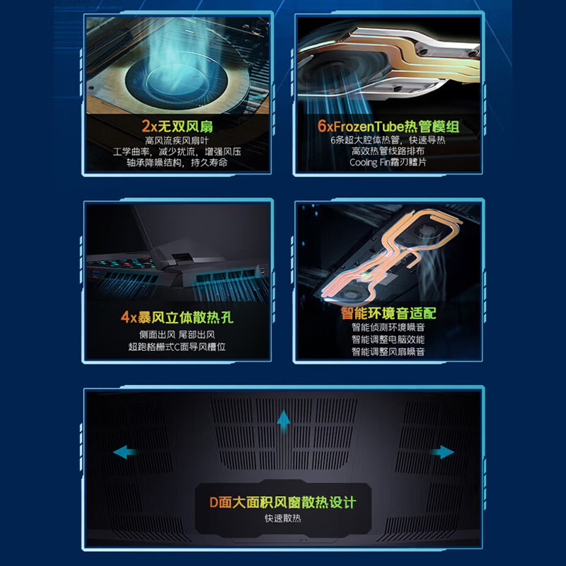 微星(MSI)雷影17高端游戏本17.3英寸高性能电竞笔记本电脑(R7-7840HX 满血RTX4060 16G 1TB 2.5K 240Hz DCI-P3 100%黑)