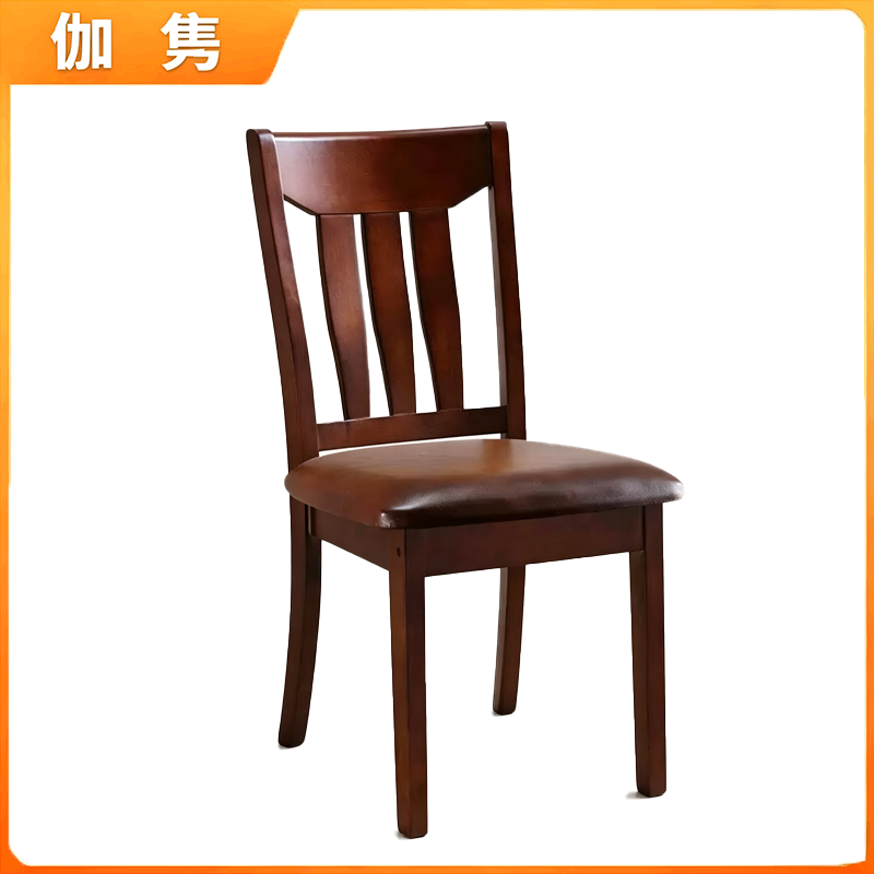 伽隽 新中式餐桌椅 软包款 把高清大图