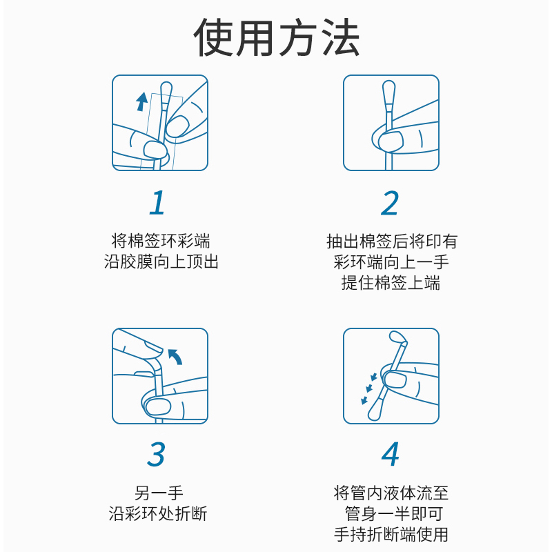 洗得宝一次性使用酒精棉签30支*2盒装75%酒精棉棒清洁消毒