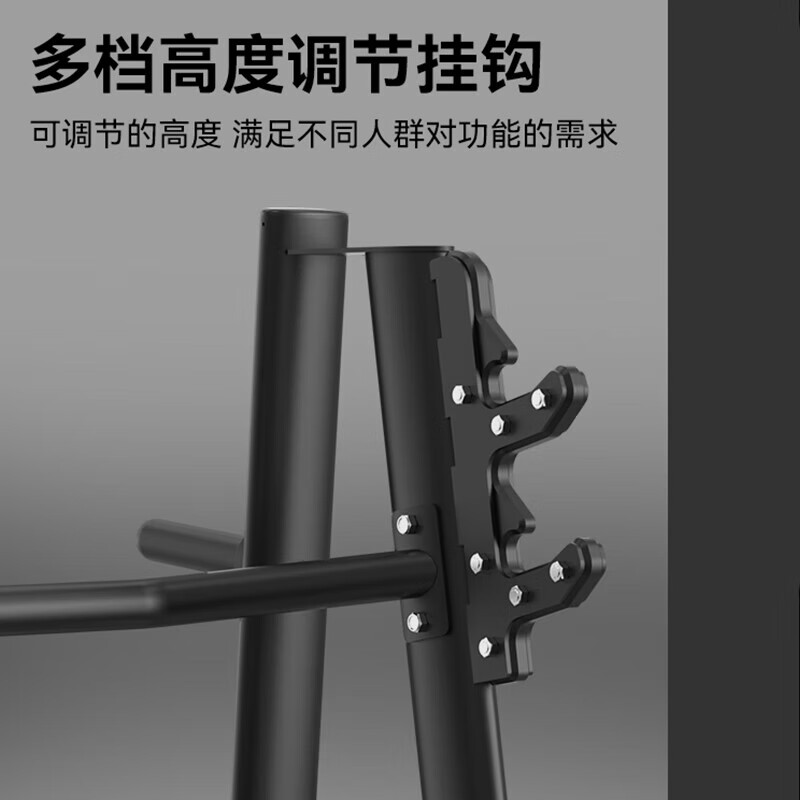 亿动 室内自由力量小件杠铃架举重床健身器械 豪华下斜卧推架 YD-033高清大图