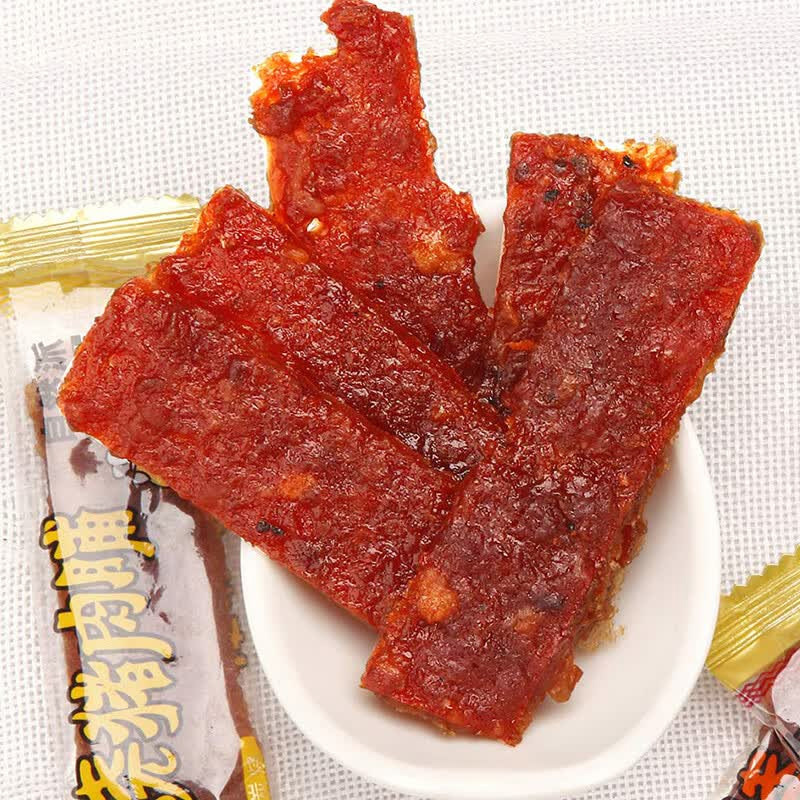 自然派猪光宝盒丰富配料实惠自用肉脯休闲食品礼盒装586g高清大图
