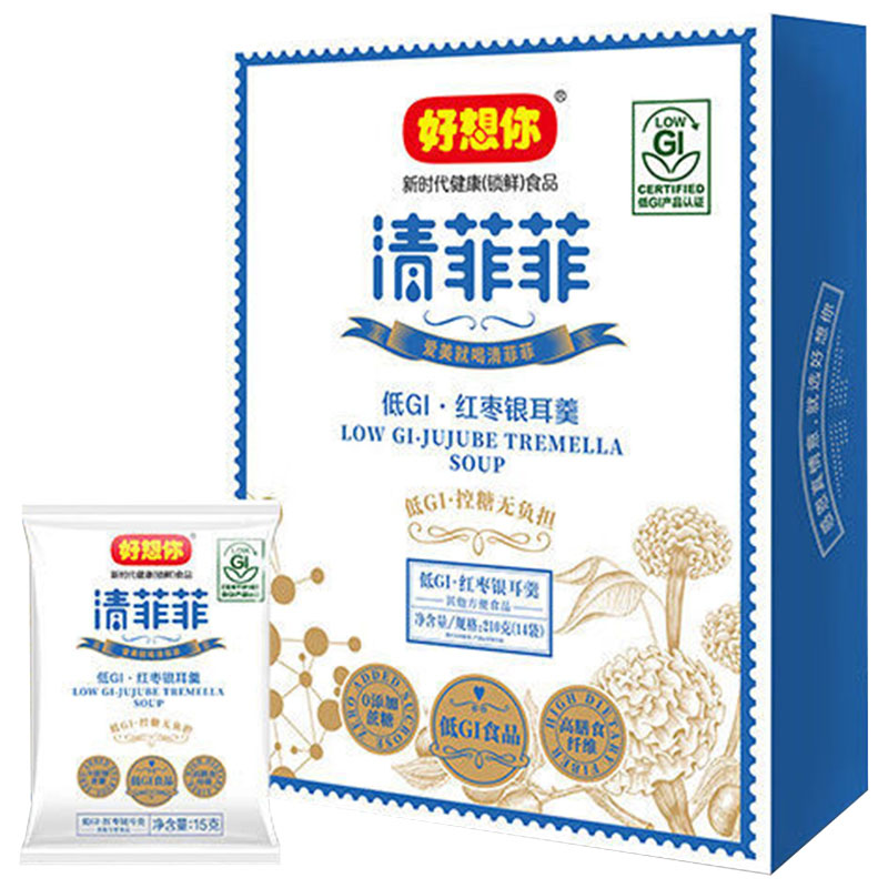 好想你清菲菲即食谷物健康早餐代餐红枣银耳羹210g*1盒