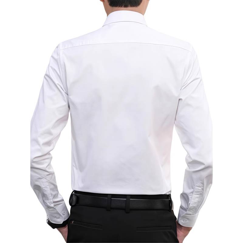 健訫奕天衬衣白色长袖JX123 件高清大图